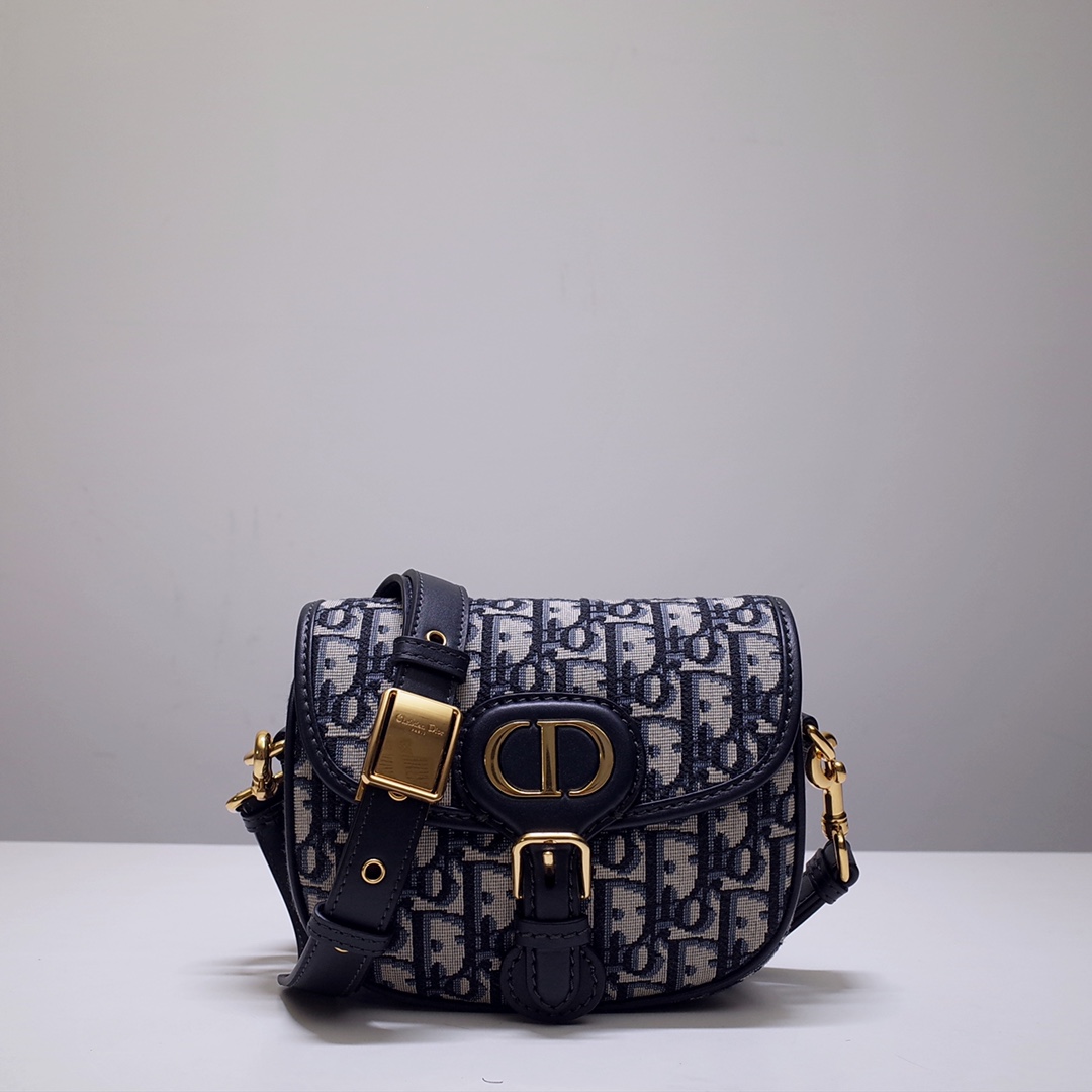 Mini Dior Bobby Bag Blue Dior Oblique Jacquard